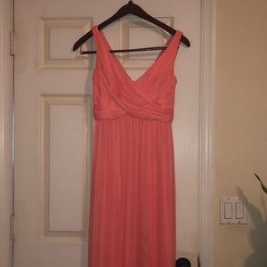 David’s Bridal Size 4 Coral Bridesmaid dress